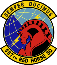 567th Red Horse Squadron Decal