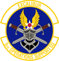 5th Operations Support Squadron – Excalibur Decal