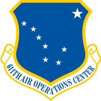 611th Air Operations Center (Color) Decal