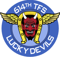 614th Tactical Fighter Squadron Lucky Devils Decal