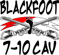 7-10 Cavalry Blackfoot Troop – 1 Decal