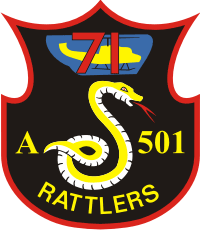 71st AHC Assault Helicopter Company Rattlers Decal