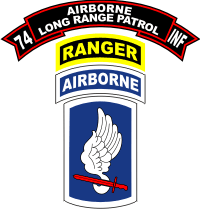 74th Infantry Detachment LRP 173rd Airborne Brigade Decal