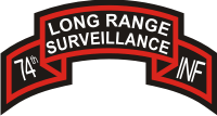 74th Long Range Surveillance Scroll Decal