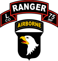 75th Ranger Regiment L Company 101st Airborne Decal