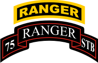 75th Ranger Regiment Special Troops Battalion Tab & Scroll (v2) Decal