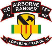 75th Rangers Long Range Patrol HCO-1STCAV Decal