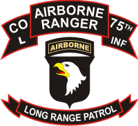 75th Rangers Long Range Patrol 101st ABN Decal