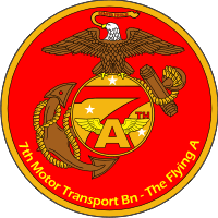 7th Motor Transport Battalion A Co. (The Flying A) Decal