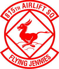 815th Airlift Squadron Decal