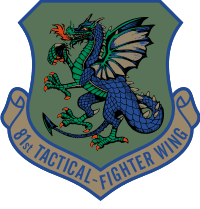 81st Tactical Fighter Wing (v2) Decal