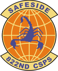 822nd Combat Security Police Squadron Decal
