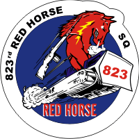 823rd Red Horse Decal