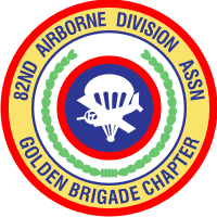 82nd Airborne Division ASSN Golden Brigade Chapter Decal