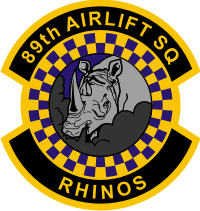 89th Airlift Squadron Decal