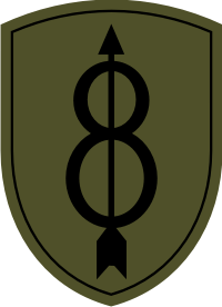8th Infantry Division Subdued Decal
