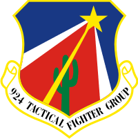 924th Tactical Fighter Group Decal