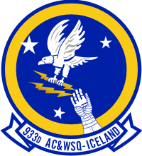 933rd Aircraft Control and Warning Squadron Decal