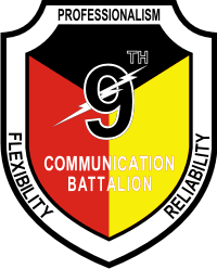 9th Communication Battalion Decal