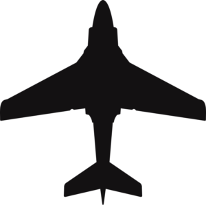 Grumman A-6 Intruder Silhouette (Black) Decal