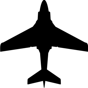 Grumman A-6 Intruder Silhouette (Black) Decal