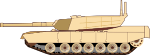 Abrams M1A1 Battle Tank Decal