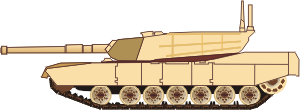 Abrams M1A1 Battle Tank Decal