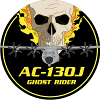 Lockheed AC-130J Ghostrider Gunship Decal