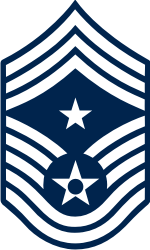 AF E-9 CCMSGT Command Chief Master Sergeant (Blue) Decal