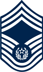 AF E-9 CMSAF 2004 Chief Master Sergeant of the Air Force (Blue) Decal