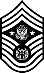 AF E-9 CMSAF Chief Master Sergeant of the Air Force (B&W) Decal