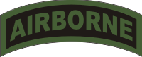 Airborne Tab (Green/Black) Decal
