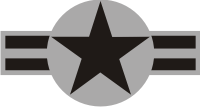 U.S. Aircraft Star 2000 (Black w/Med Gray Background) Decal