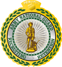 Army National Guard Recruiting and Retention Badge Decal