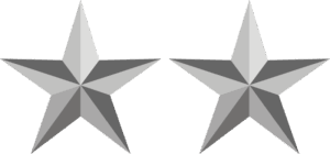 Army MG Major General Decal