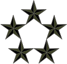 General of the Army (Subdued) (Reserved for wartime only) Decal