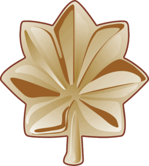 Army MAJ Major Decal