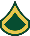 Army E-3 PFC Private First Class Decal