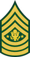 Army E-9 SMA Sergeant Major of the Army Decal