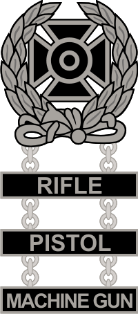Army Expert Weapons Triple Qualification Badge Decal