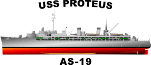 Fulton Class Submarine Tender AS Decal