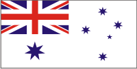 Australian White Ensign Flag Decal