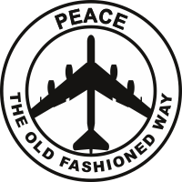 B-52 Peace The Old Fashioned Way Decal