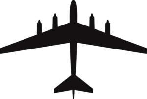 Boeing B-52 Model 464-35 Silhouette (Black) Decal