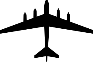 Boeing B-52 Model 464-35 Silhouette (Black) Decal