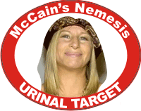 McCain’s Nemesis Urinal Target Decal
