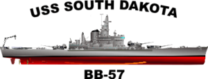 South Dakota Class Battleship BB Decal