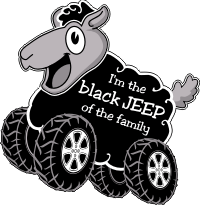 I’m the Black Jeep of the Family on Wheels Decal