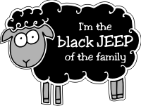 I’m the Black Jeep of the Family Decal