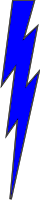 Lightning Bolt - 2 (Blue) Decal